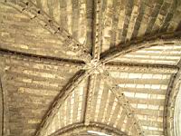 Le Puy en Velay, Cathedrale Notre Dame, Porche du For, Nervures de plafond